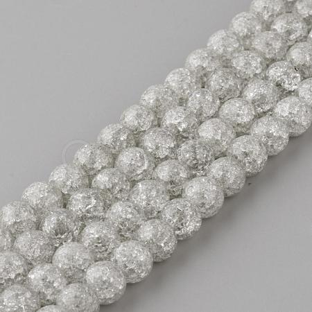 Synthetic Crackle Quartz Beads Strands GLAA-S134-8mm-09-1
