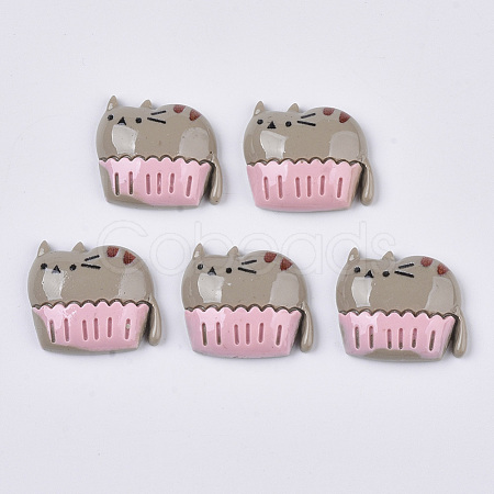 Resin Kitten Cabochons X-CRES-R192-09-1