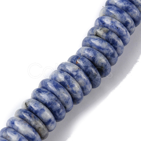 Natural Blue Spot Jasper Beads Strands G-F743-06L-1