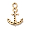 304 Stainless Steel Pendants, Laser Cut, Anchor Charm, Golden, 19x12.5x1mm, Hole: 3mm