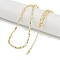 Rack Plating Brass Oval Link Chain Necklaces for Women, Long-Lasting Plated, Lead Free & Cadmium Free, Real 18K Gold Plated, 18.11x0.12 inch(46x0.3cm)