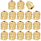 BENECREAT 18Pcs Alloy Bead, Buddha Head, Real 18K Gold Plated, 11x9x8mm, Hole: 1.5mm