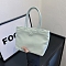 Nylon Cloth Tote Bags, Women Bags, Aqua, 21x18cm