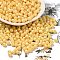 Baking Painted Glass Seed Beads, Bicone, Gold, 4.5x4mm, Hole: 1mm, about 5232pcs/pound