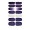 Full Wrap Gradient Nail Polish Stickers, Self-adhesive, for Fingernails Toenails Nail Tips Decoration, Colorful, 10x5.5cm