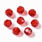 Imitation Austrian Crystal Beads, Grade AAA, K9 Glass, Faceted(32 Facets), Round, Red, 8mm, Hole: 0.9~1.4mm