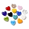 Handmade Lampwork Beads, Heart, Mixed Color, 20x20x7mm, Hole: 1.2~1.5mm