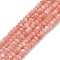 Natural Freshwater Shell Dyed Beads Strands, Faceted Rondelle, Dark Salmon, 4x3mm, Hole: 0.7mm, about 137pcs/strand, 15.35''(39cm)