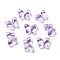 Transparent Baking Paint Glass Beads, Butterfly, Blue Violet, 10x14x5.5mm, Hole: 1mm