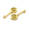 Ion Plating(IP) 304 Stainless Steel Pendants, Key Charm, Real 14K Gold Plated, 27.5x9x3mm, Hole: 0.8mm