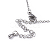 304 Stainless Steel Cable Chain Necklaces NJEW-I236-04P-6