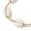 Summer Beach Shell Braided Bead Adjustable Bracelets for Women Men BJEW-JB10375-3