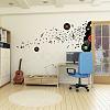 Translucent PVC Self Adhesive Wall Stickers STIC-WH0016-001-4