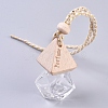 Empty Fragrance Oil Aromatic Perfume Oil Glass Pendant Decorations HJEW-WH0005-06A-1