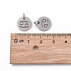 Non-Tarnish 304 Stainless Steel Charms STAS-Q201-T445-4S-4