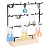 3-Tier 15-Hook Iron Earring Display Card Stands EDIS-WH0016-053A-6