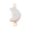 2Pcs 2 Styles Natural Freshwater Shell Connector Charms PALLOY-JF02440-02-2