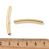 Brass Curved Tube Beads KK-H503-04G-03-3