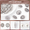 Unicraftale 24Pcs 2 Style Zinc Alloy Shank Buttons BUTT-UN0001-23-5