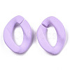 Opaque Spray Painted Acrylic Linking Rings OACR-S036-001A-I15-2