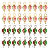 ARRICRAFT 100Pcs 2 Colors Spray Painted Resin Connector Charms FIND-AR0003-09-1