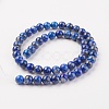 Natural Lapis Lazuli Beads Strands X-G-G099-8mm-7B-2