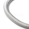 304 Stainless Steel Flat Snake Chain Bracelets BJEW-O186-06B-P-3