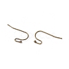 Brass Earring Hooks for Earring Designs KK-M142-01AB-RS-2