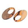 Resin & Walnut Wood Pendants RESI-S389-005A-A01-2
