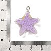 Marine Animal Series Resin Pendants RESI-Q012-01B-05-3