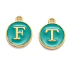 Initial Letter A~Z Alphabet Enamel Charms ENAM-Q437-15-2