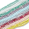 Electroplate Glass Beads Strands EGLA-K015-08-1