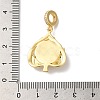 Rack Plating Brass Micro Pave Clear Cubic Zirconia European Dangle Charms KK-G504-26G-02-3