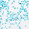 8/0 Transparent Glass Round Seed Beads SEED-J010-F8-23-3