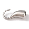 Non-Tarnish 304 Stainless Steel Hook Clasps STAS-C109-23P-02-2