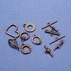 Tibetan Style Alloy Toggle Clasp Sets TIBE-X0017-01R-FF-2