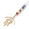 Stainless Steel Chakra Theme Yoga Lotus/Eye Pendant Decorate PALLOY-JF01199-4