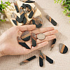 20Pcs 10 Styles Resin & Walnut Wood Pendants RESI-TA0001-62-6