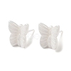 Hypoallergenic Bioceramics Zirconia Ceramic Butterfly Stud Earrings EJEW-C065-01E-3