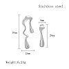 304 Stainless Steel Stud Earrings II9103-2-2