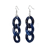 Acrylic Curb Chain Dangle Earrings EJEW-JE04651-2