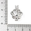 Alloy Bead Cage Pendants FIND-M012-01I-P-3