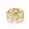 Brass Cuff Rings RJEW-Q164-015-NF-2