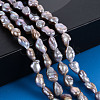 Natural Keshi Pearl Beads Strands PEAR-S020-T06-5