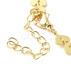 Brass Cob Chain Bracelets for Women BJEW-G672-06G-3