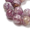 Natural Lepidolite/Purple Mica Stone Beads Strands G-G160-A01-01-4