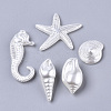 Marine Ocean Theme ABS Plastic Imitation Pearl Pendants OACR-N008-011-1