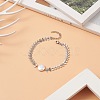 Natural Pearl Link Bracelet with 304 Stainless Steel Cobs Chains for Women BJEW-TA00214-2