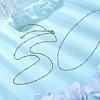 2Pcs 2 Colors 304 Stainless Steel Slider Necklace Makings AJEW-JB01272-2