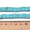 Dyed Synthetic Turquoise Beads Strands G-T139-8x8-43A-5